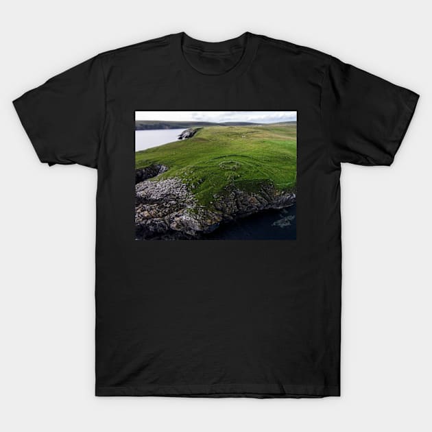 Broch of Houbie, Fetlar T-Shirt by Avalinart